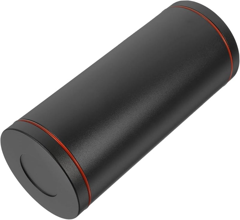 حامل علبة المناديل للسيارة السوداء تصميم دائري إبداعي للاستخدام في المكتب والمنزل والسيارة - Image 1